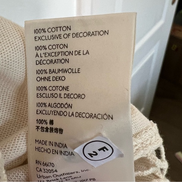 Free People Sparrow Lace Trim Tunic in Ivory - Picture 7 of 9